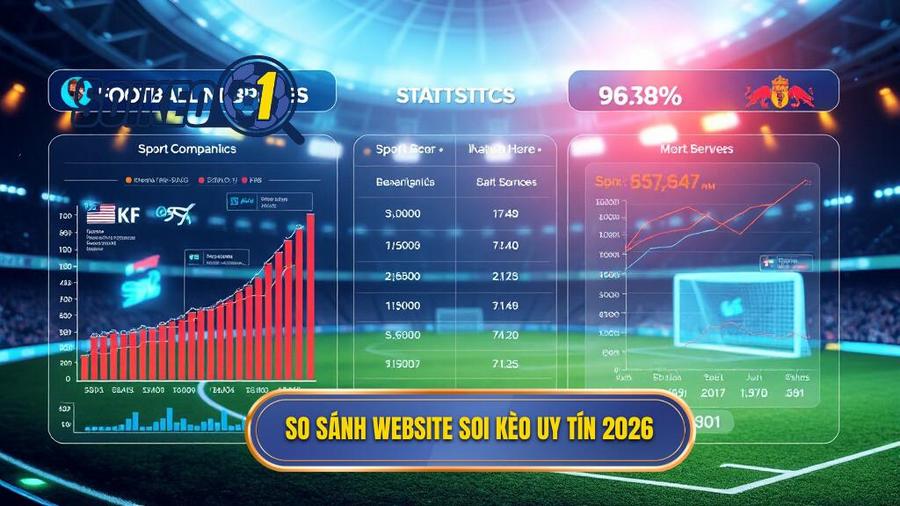 Bảng so sánh các đặc điểm của Top website soi kèo bóng đá uy tín nhất 2026